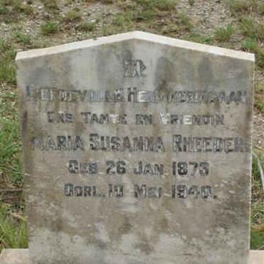 RHEEDER Maria Susanna 1873-1940