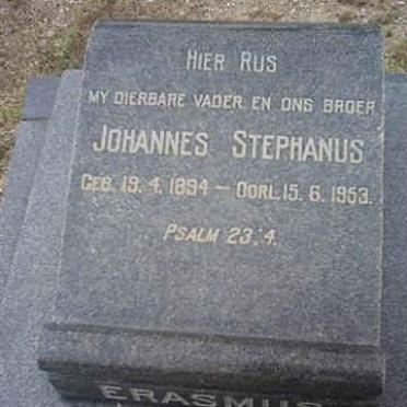 ERASMUS Johannes Stephanus 1894-1953