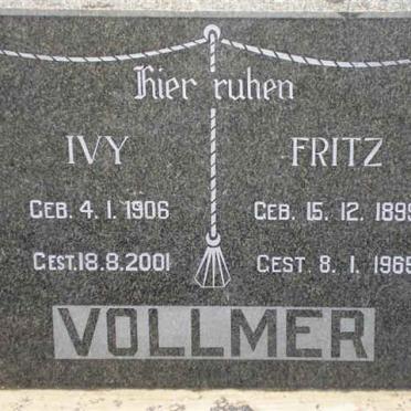 VOLLMER Fritz 1899-1965 &amp; Ivy 1906-2001