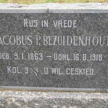 BEZUIDENHOUT Jacobus P. 1863-1916