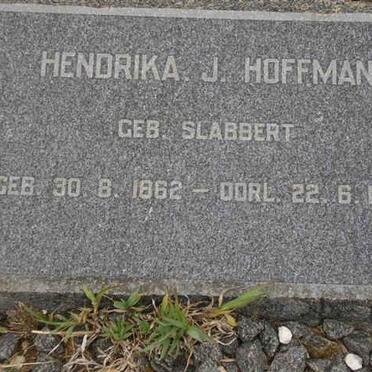 HOFFMAN Hendrika J. nee SLABBERT 1862-1950