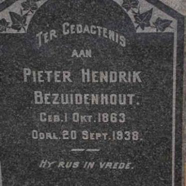 BEZUIDENHOUT Pieter Hendrik 1863-1938