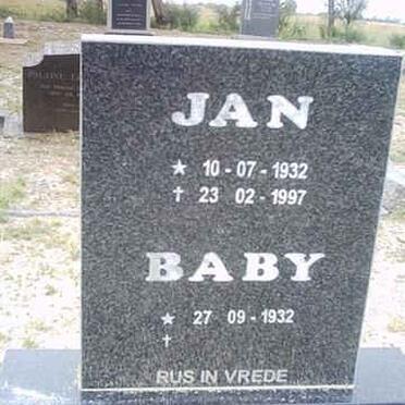 GROENEWALD Jan 1932-1997 &amp; Baby 1932-