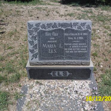 ELS Maria E. nee VAN COLLER 1885-1961