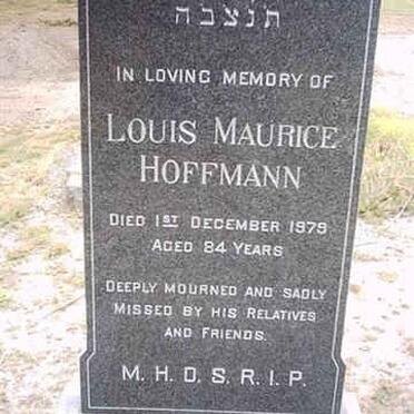 HOFFMANN Louis Maurice -1979
