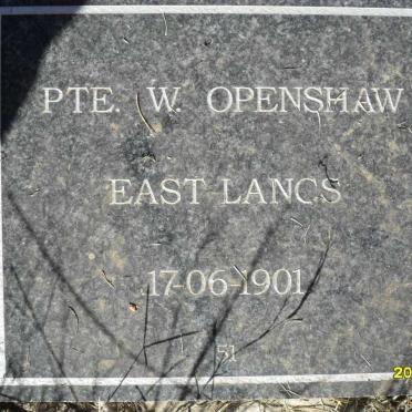 OPENSHAW W. -1901