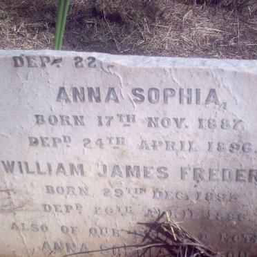 ? Anna Sophia :: ? Anna Sophia 1887-1896 :: ? William James Frederick 1895-1896