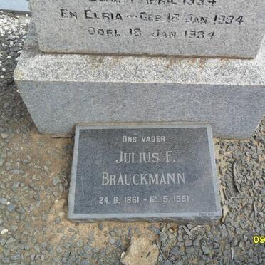 BRAUCKMANN Julius F. 1861-1951 :: BRAUCKMANN Maria Elizabeth 1887-1925 :: BRAUCKMANN Heinrich 1934-1934 :: BRAUCKMANN Elria 1934-1934