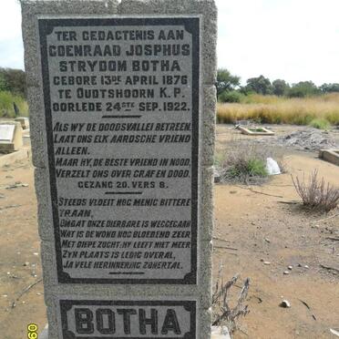 BOTHA Coenraad Josphus Strydom 1876-1922