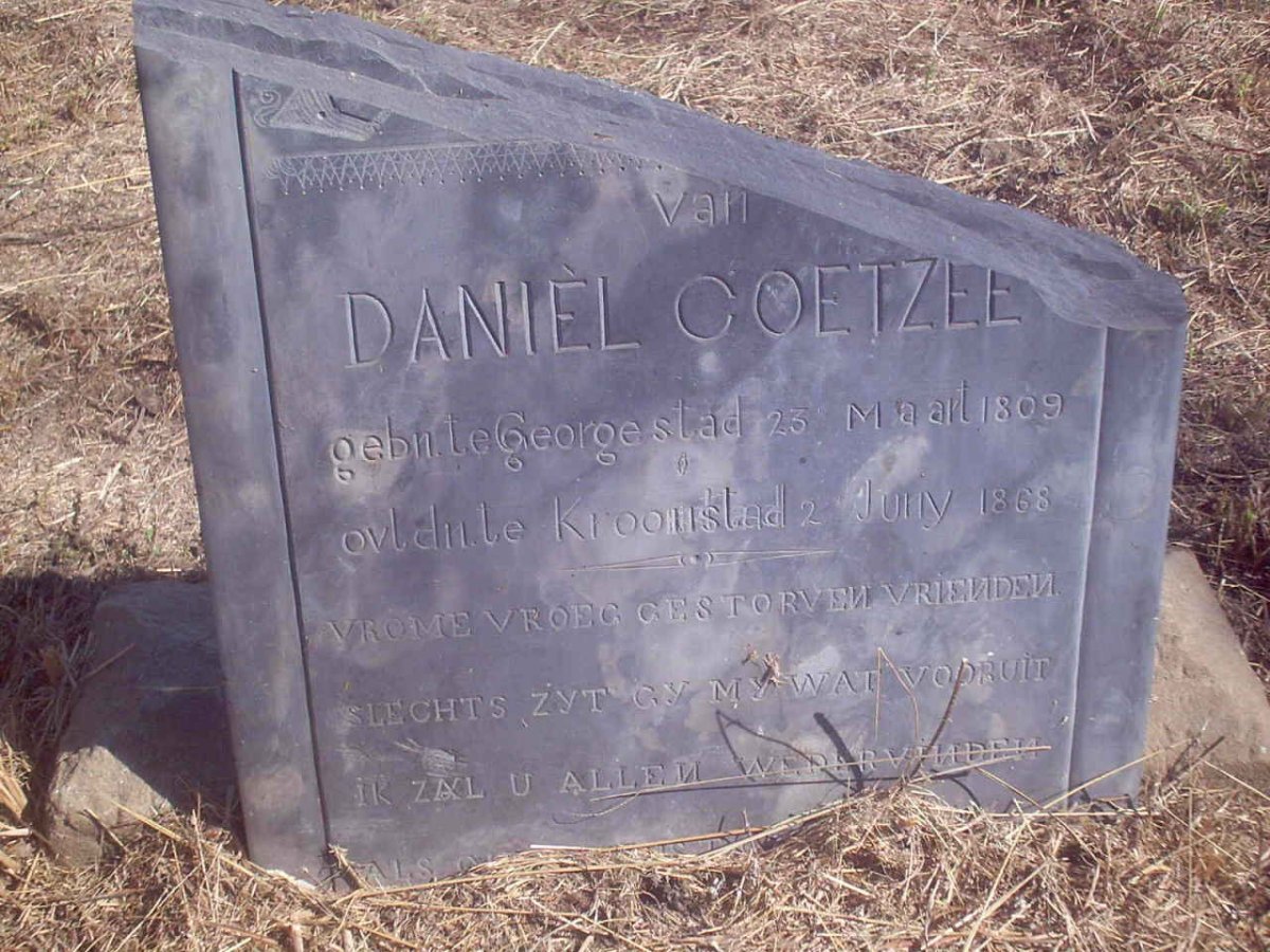 COETZEE Daniel 1809-1868