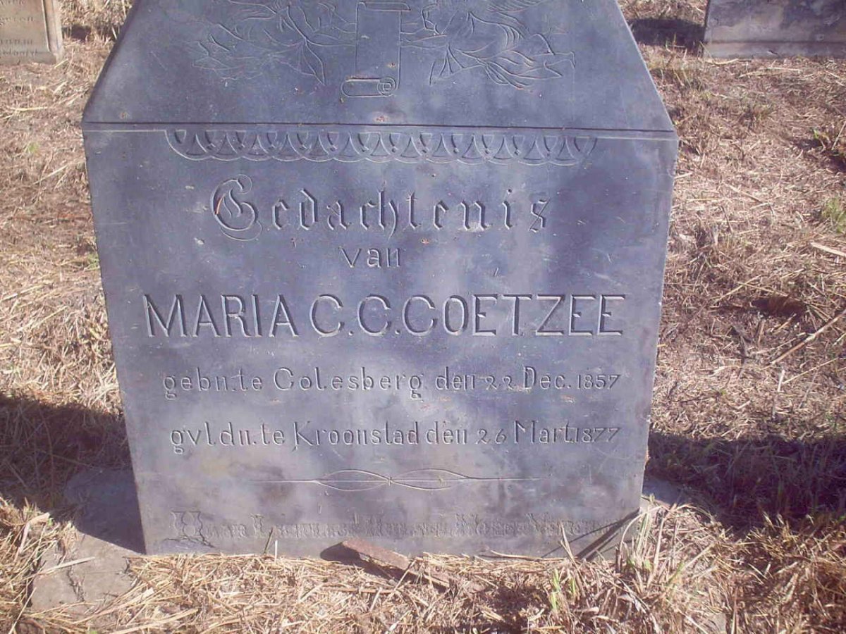 COETZEE Maria C.C. 1857-1877