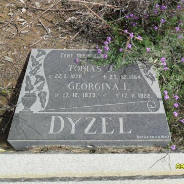 DYZEL Tobias J. 1870-1964 &amp; Georgina F. 1873-1922