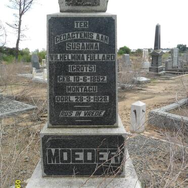 FULLARD John Edward 1852-1909 &amp; Susanna Wilhelmina CROTS 1852-1928