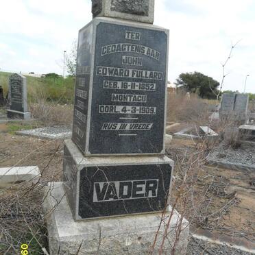 FULLARD John Edward 1852-1909 &amp; Susanna Wilhelmina CROTS 1852-1928