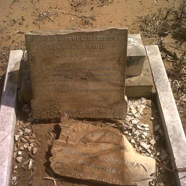 FERREIRA Isabella Johanna nee POTGIETER -1918