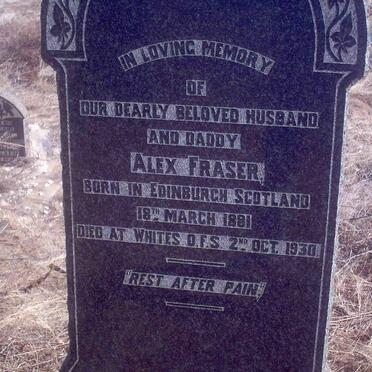 FRASER Alex 1881-1930