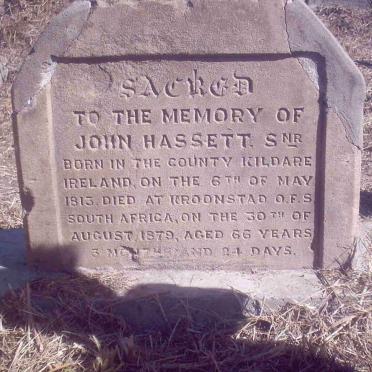 HASSETT John 1813-1879