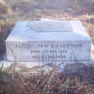 LEATHERS Alice 1858-1890