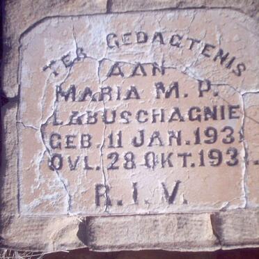 LABUSCHAGNE Maria M.P. 1931-1931