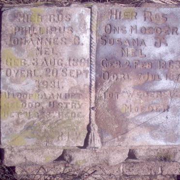 NEL Phillipus Johannes C. 1861-1931 &amp; Susana J. 1868-1928