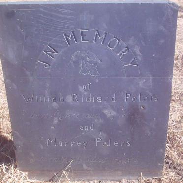PETERS William Richard 1870-1876 :: PETERS Marrey 1872-1873