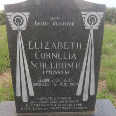 SCHLEBUSCH Elizabeth Cornelia nee MYBURGH 1897-1924