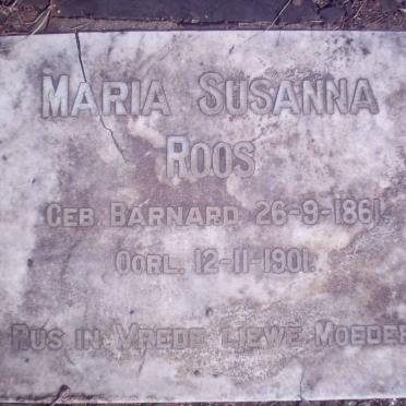 ROOS Maria Susanna nee BARNARD 1861-1901