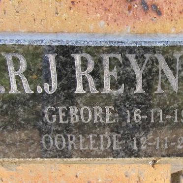 REYNDERS D.R.J. 1951-2014