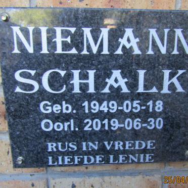 NIEMANN Schalk 1949-2019