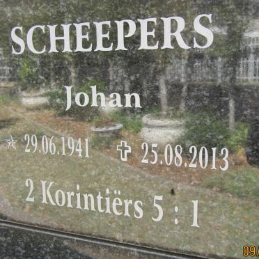 SCHEEPERS Johan 1941-2013