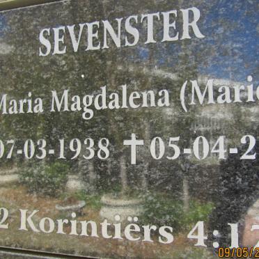 SEVENSTER Maria Magdalena 1938-2009