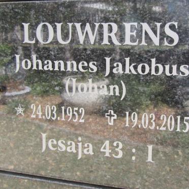 LOUWRENS Johannes Jakobus 1952-2015