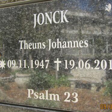JONCK Theuns Johannes 1947-2010