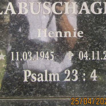 LABUSCHAGNE Hennie 1945-2016