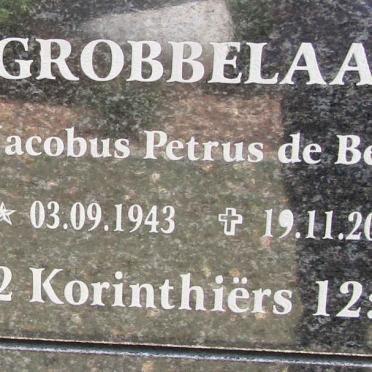 GROBBELAAR Jacobus Petrus De Beer 1943-2004