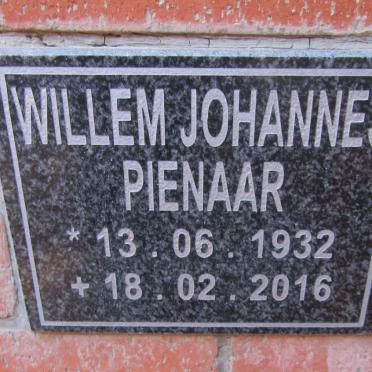 PIENAAR Willem Johannes 1932-2016