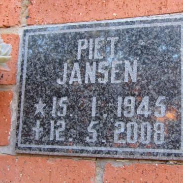 JANSEN Piet 1945-2008