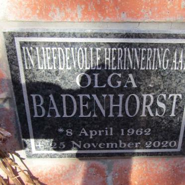 BADENHORST Olga 1962-2020