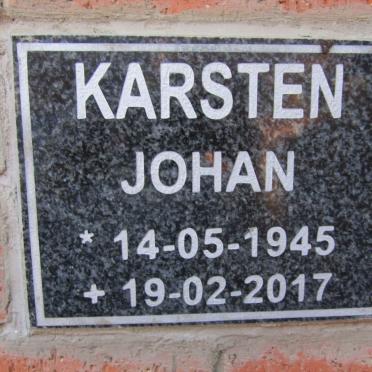 KARSTEN Johan 1945-2017