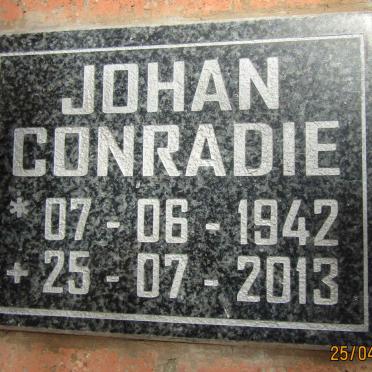 CONRADIE Johan 1942-2013