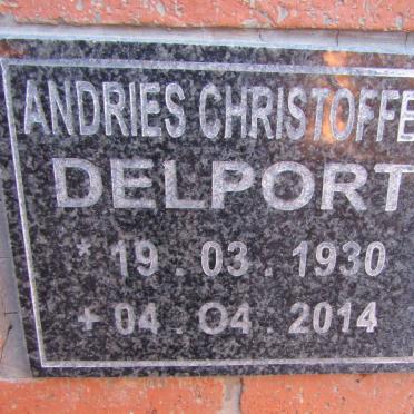 DELPORT Andries Christoffel 1930-2014