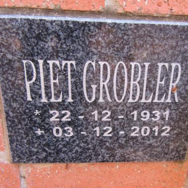 GROBLER Piet 1931-2012