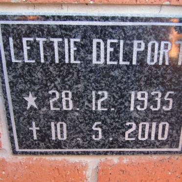 DELPORT Lettie 1935-2010