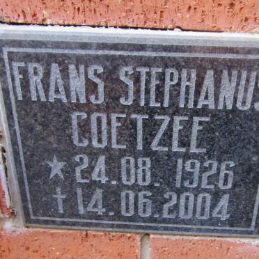 COETZEE Frans Stephanus 1926-2004