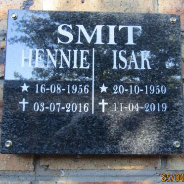 SMIT Isak 1950-2019 :: SMIT Hennie 1956-2016