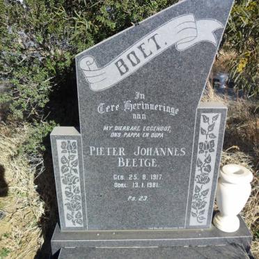 BEETGE Pieter Johannes 1917-1981