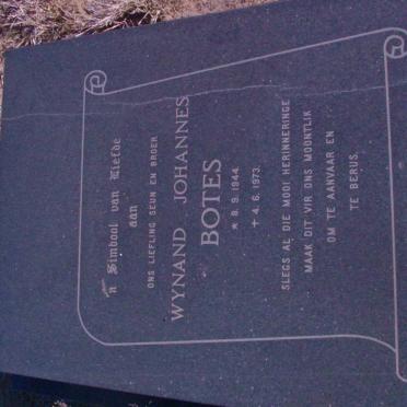 BOTES Wynand Johannes 1944-1973