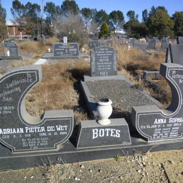 BOTES Adriaan Pieter de Wet 1916-1989 &amp; Anna Sophia VILJOEN 1922-1980
