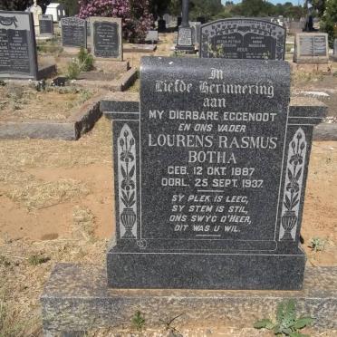 BOTHA Lourens Rasmus 1887-1937