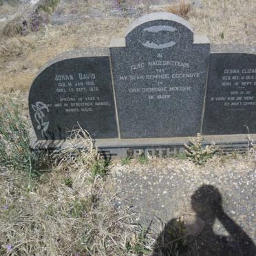 BOTHA Johan David 1900-1972 &amp; Gesina Elizabeth NEL 1903-1952